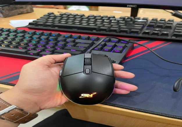 Chuột Led RGB gaming Gnet GM103  Đen