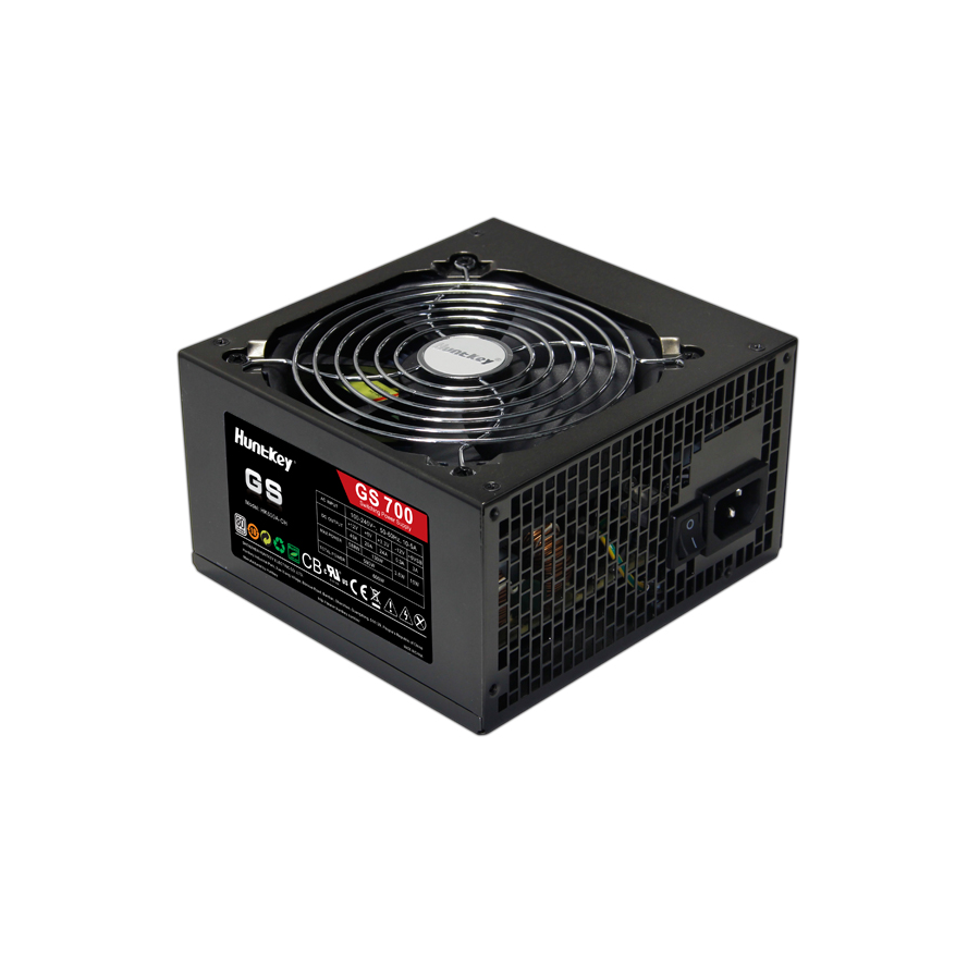 Nguồn Huntkey GS700 - 700W 80 Plus 3*SATA + 3*ATA + 1*6pin PCI-E + 1*8pin PCI-E, AFPC, Fan12