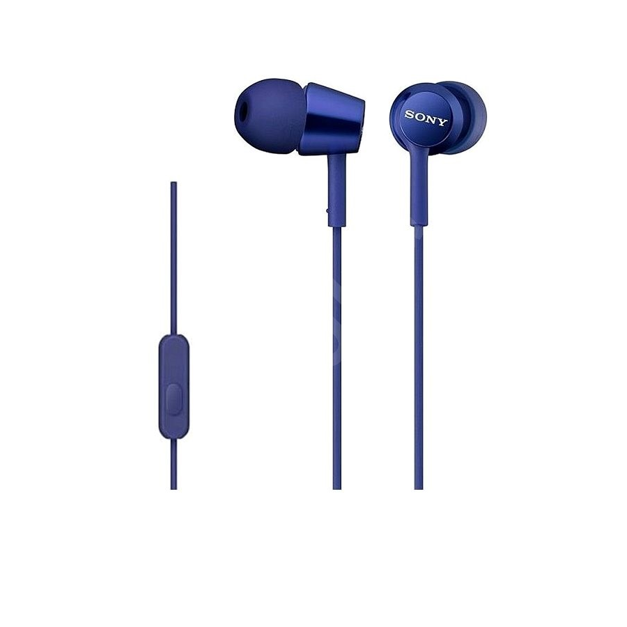 Tai nghe Sony MDR-EX155AP In-Ear - màu xanh dương - màng loa 9mm; 5-24.0000Hz; dây 1.2m; 3g