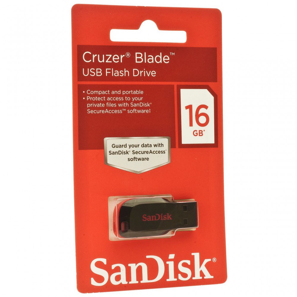 USB Sandisk 16GB 2.0 - SDCZ50-016G-B35