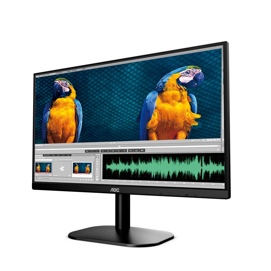 Màn hình VA AOC 75Hz 23.8-inch 24B2XHM/74 - 1920x1080; 250cd/m2; 6ms; 20W; D-sub+HDMI, cáp HDMI