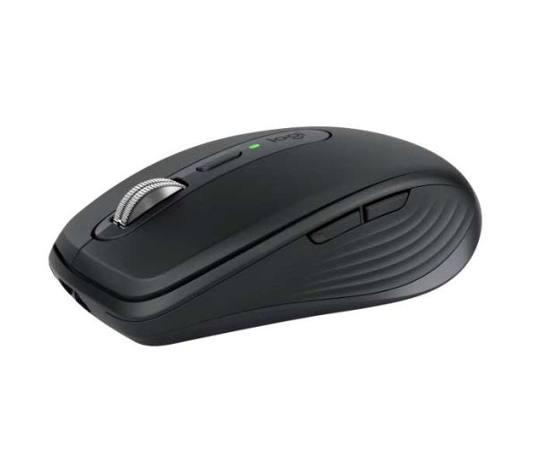 Chuột Bluetooth Logitech MX ANYWHERE 3S Graphite - Màu Đen - Bluetooth + Wireless(Không Kèm Logi Bolt), Silent, 1000DPI, Darkfield Laser; 3 Devides; Rechargeable Li-Po (500 MAh)Battery