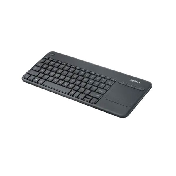 Bàn Phím Cảm Ứng Không Dây Logitech K400 Plus : Cho Smart TV - Màu Đen, 75% 84 Phím, Touchpad, Yên Tĩnh