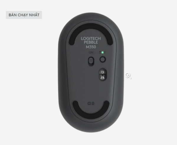 Chuột Không Dây Logitech PEBBLE M350 - Bluetooth & Wireless 2.4GHz, Màu Đen,AA,910-005602