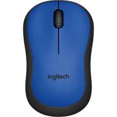 Chuột Không Dây Logitech M221 - Màu Đen,Xanh - Yên Tĩnh; USB 2.0