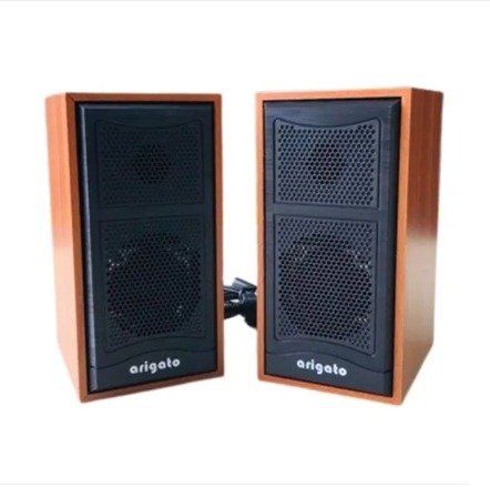 Loa vi tính, loa nghe nhạc Arigato M22 giả gỗ USB 2.0 âm thanh chất lượng sống động