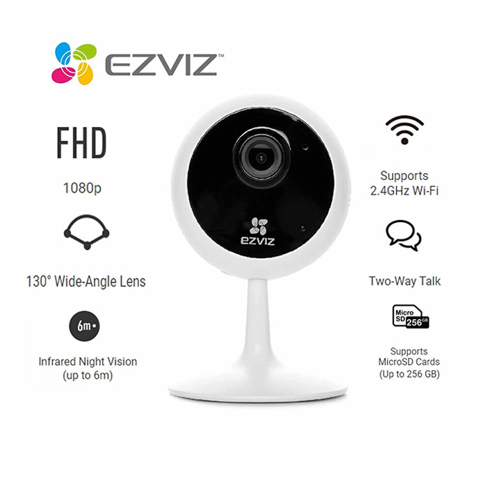Camera Ezviz C1C 1E2WF 2M Wi-Fi - 1080P; 2.8mm; H.264; microSD max 256GB; micro USB 5V-4W