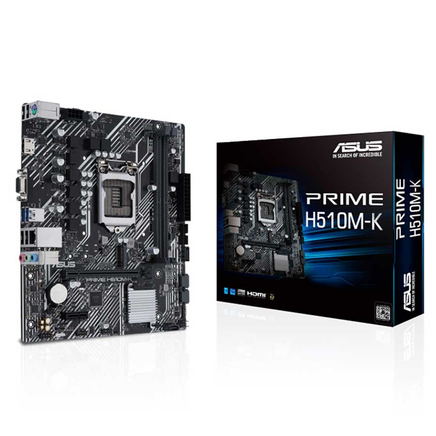 Motherboard Asus Prime H510M-K : Intel H510 SK1200/2xDDR4 2133/1*PCI-e x 16+2*PCI-e/4xSATA 6Gb/s/M.2 /LAN1000/D-sub, HDMI