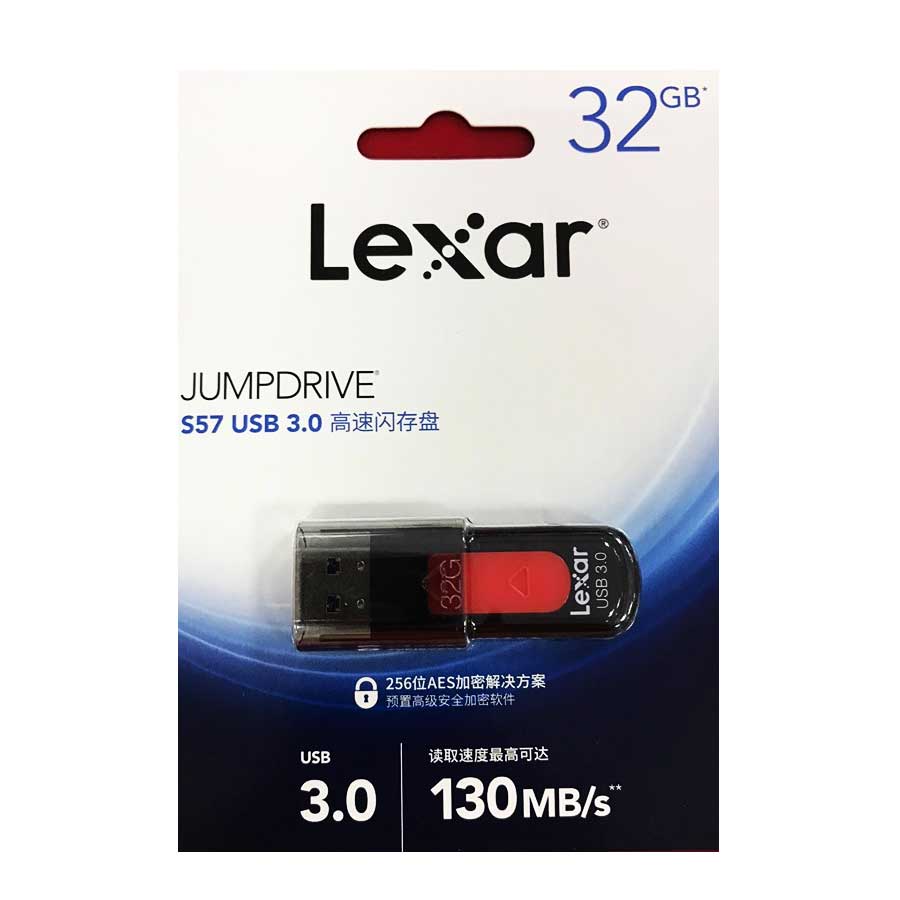 USB Lexar 32GB 3.0 - S57-32G
